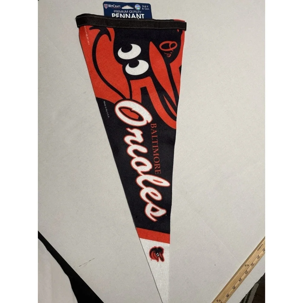 WinCraft Brand MLB Baltimore Orioles Pennant Flag, NWT
